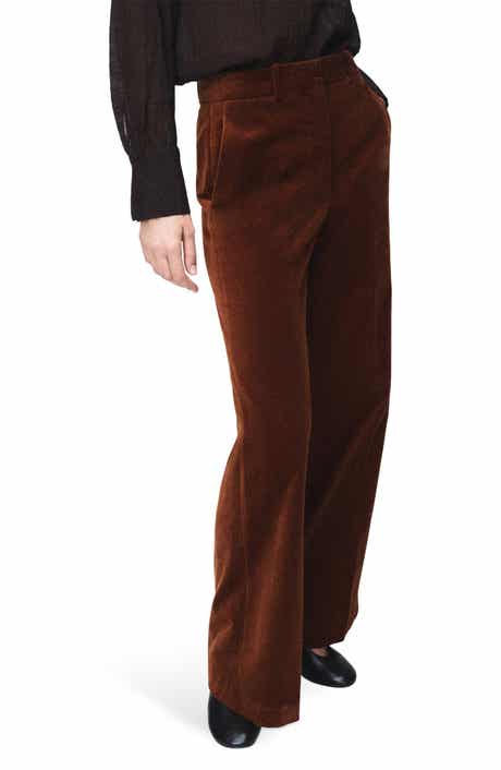 MANGO Velvet Straight Leg Pants