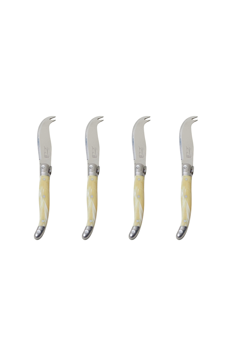 Mini Fork-Tipped Knife - Set of 4, Main, color, Pale Horn