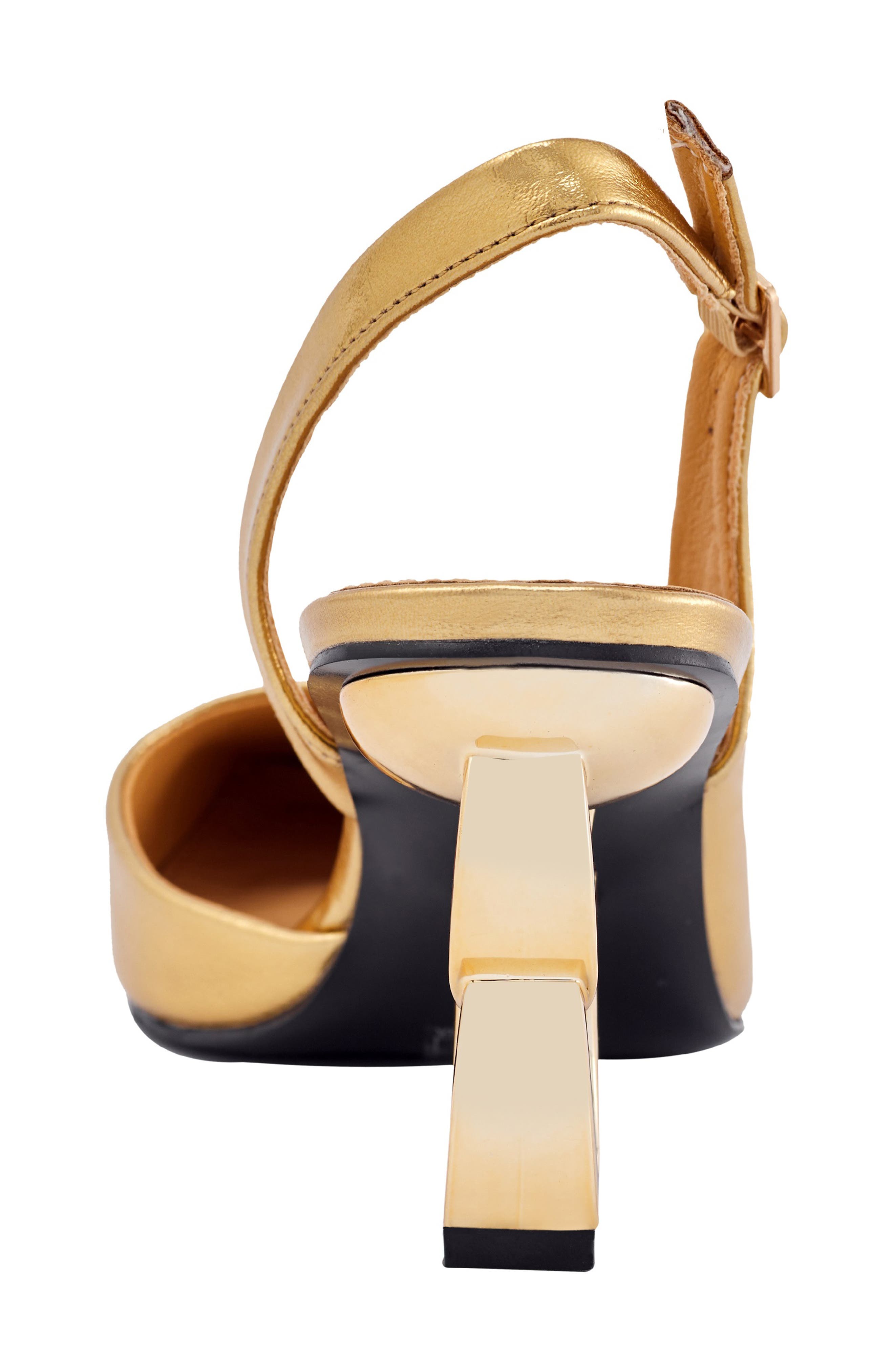 Rain Slingback Pump, Alternate, color, GOLD