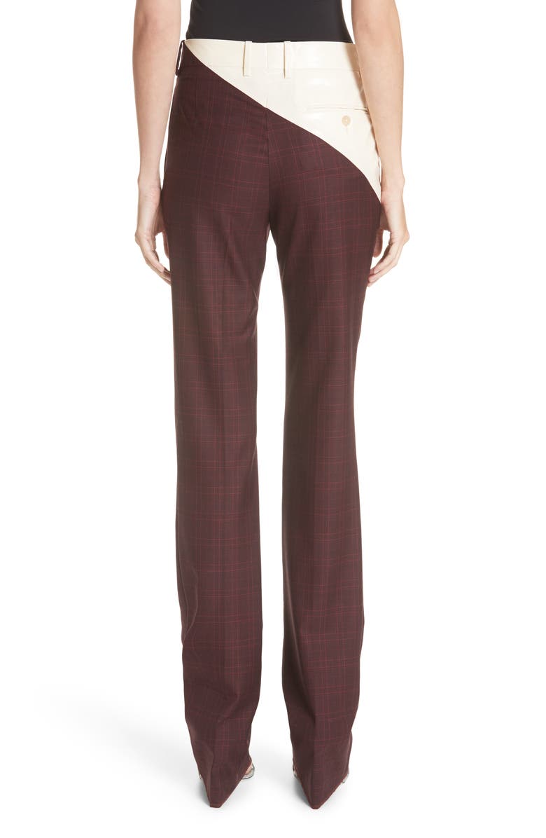 Calvin Klein 205W39NYC Coated Panel Wool & Silk Pants, Alternate, color, 