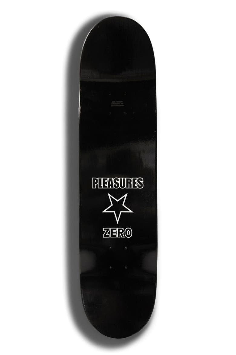 X Zero Skateboards Stars Skate Deck, Alternate, color, BLACK