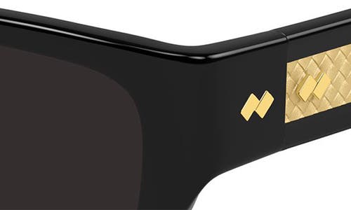 Bottega Veneta 51mm Rectangular Sunglasses In Black