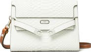 Tory Burch Lee Radziwill Snake Embossed Leather Shoulder Bag