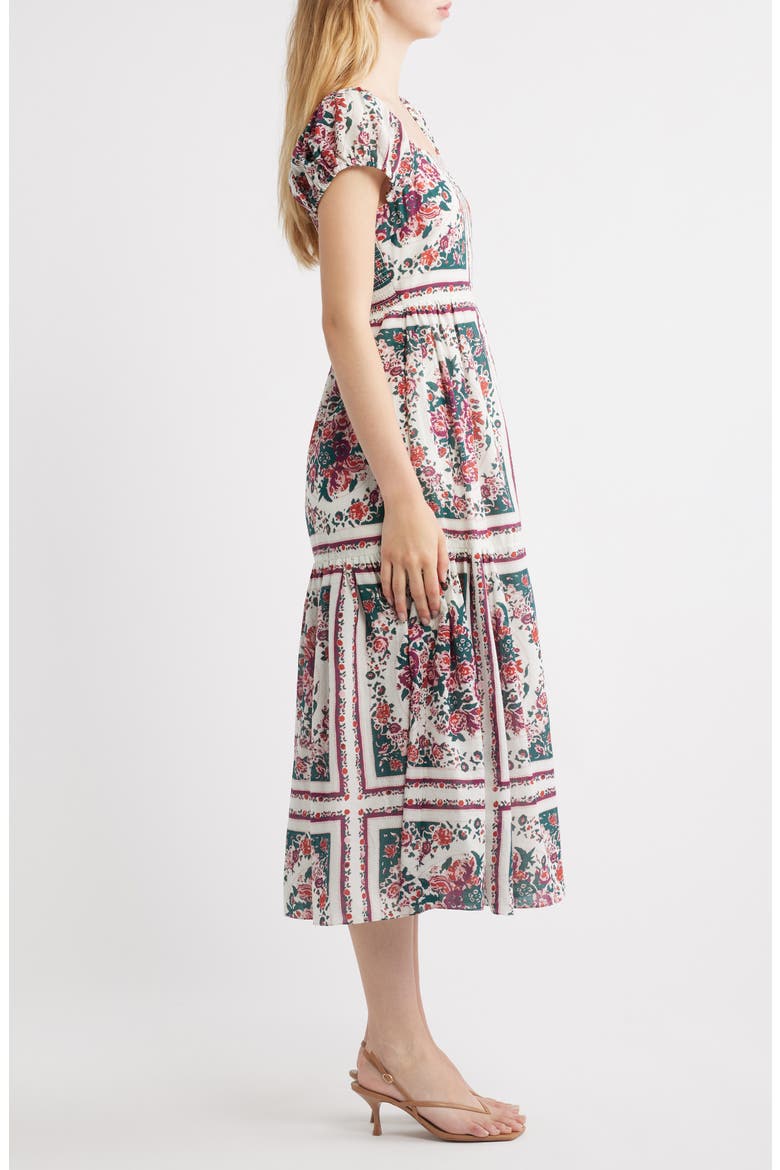 Anne Midi Dress, Alternate, color, CARMELLA PRINT