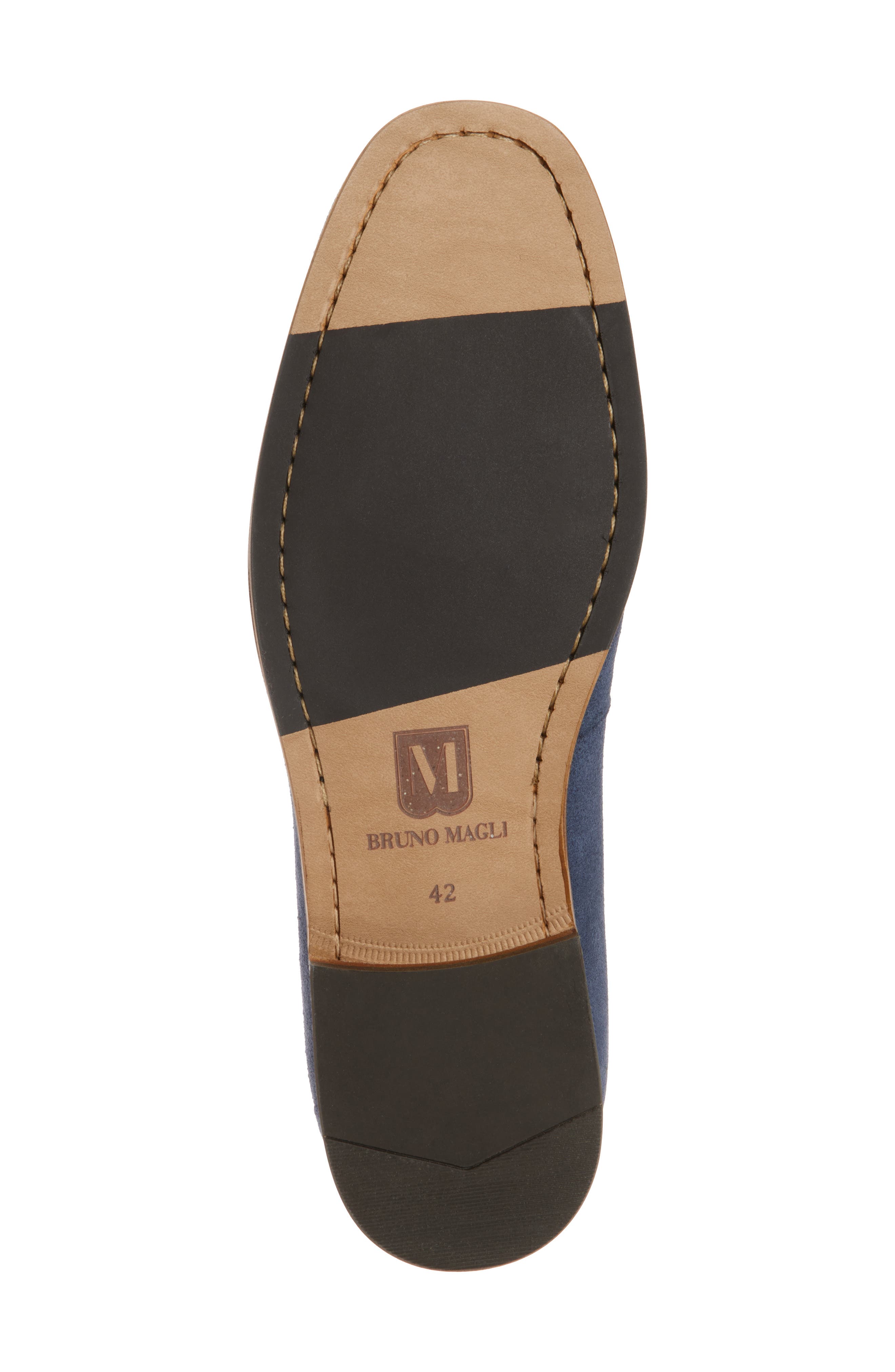 Bruno Magli Modena Loafer, Alternate, color, Blue Suede