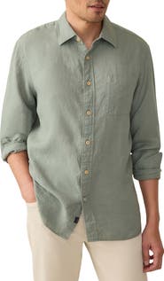 Faherty Laguna Linen Button-Up Shirt