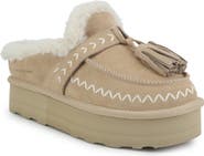 Vintage Havana Charm Faux Shearling Lined Platform Slipper