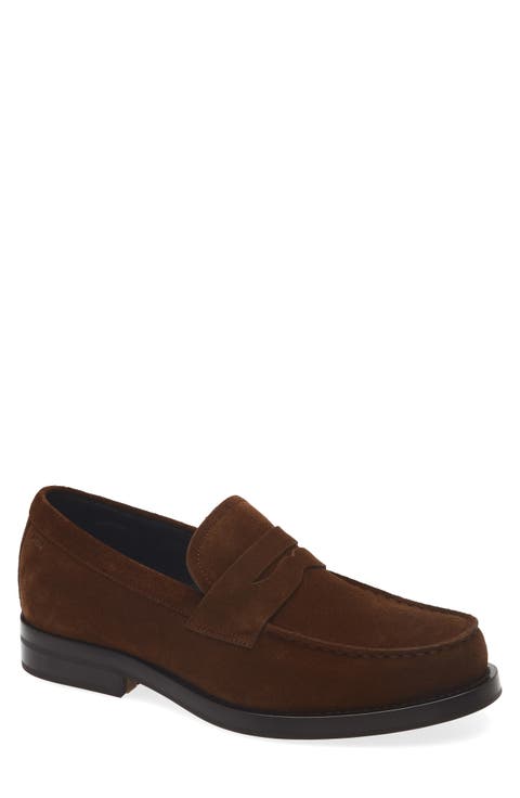 Dressletic Suede Penny Loafer (Men) (Exclusive Retailer)