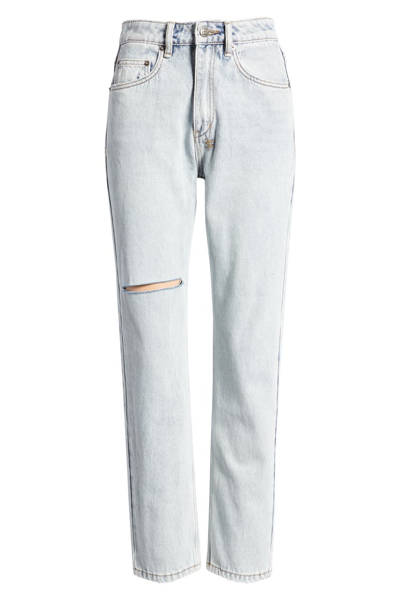 Nine O Muse Ripped Nonstretch Cigarette Jeans, Alternate, color, DENIM