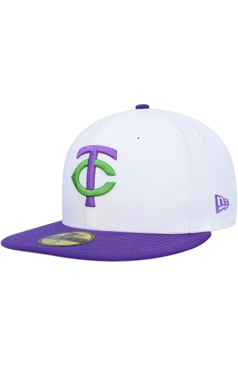 New Era Men's New Era White Minnesota Twins 1991 World Series Side Patch 59FIFTY Fitted Hat, Alternate, color,