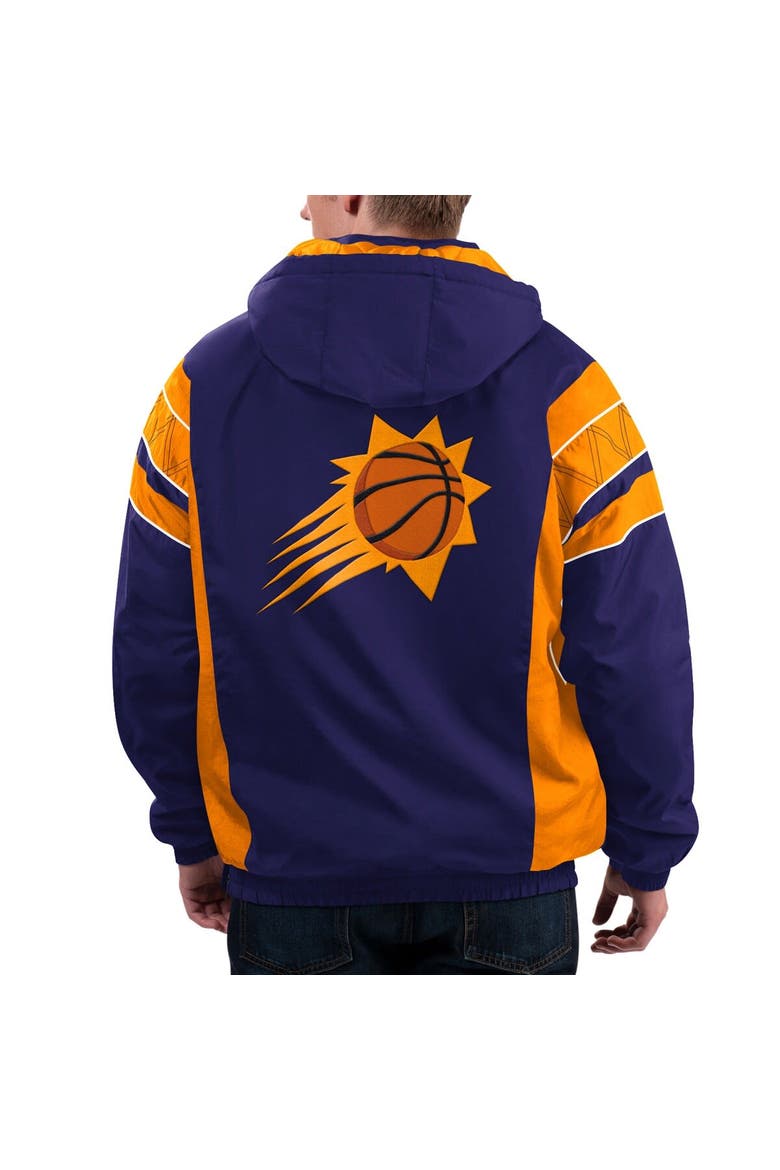 Men's Starter  Purple Phoenix Suns Home Team Hoodie Half-Zip Jacket, Alternate, color, Purple