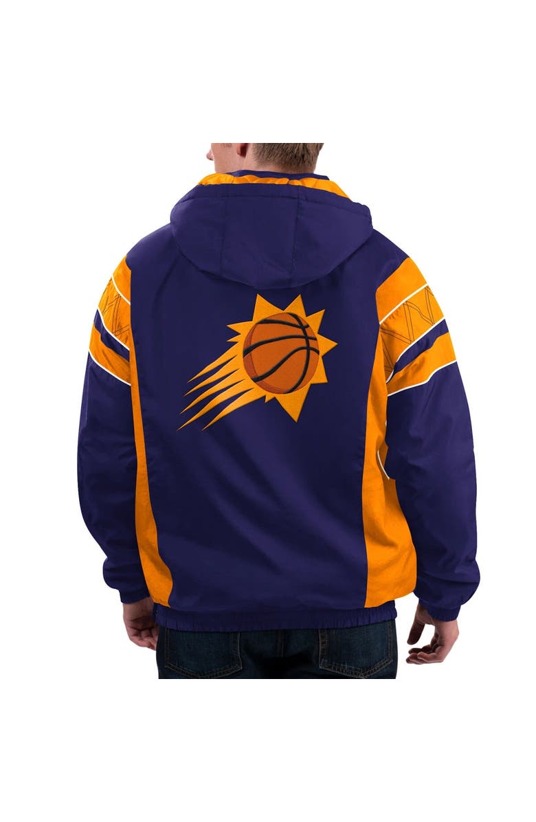STARTER Men's Starter Purple Phoenix Suns Home Team Hoodie Half-Zip Jacket, Alternate, color, Purple