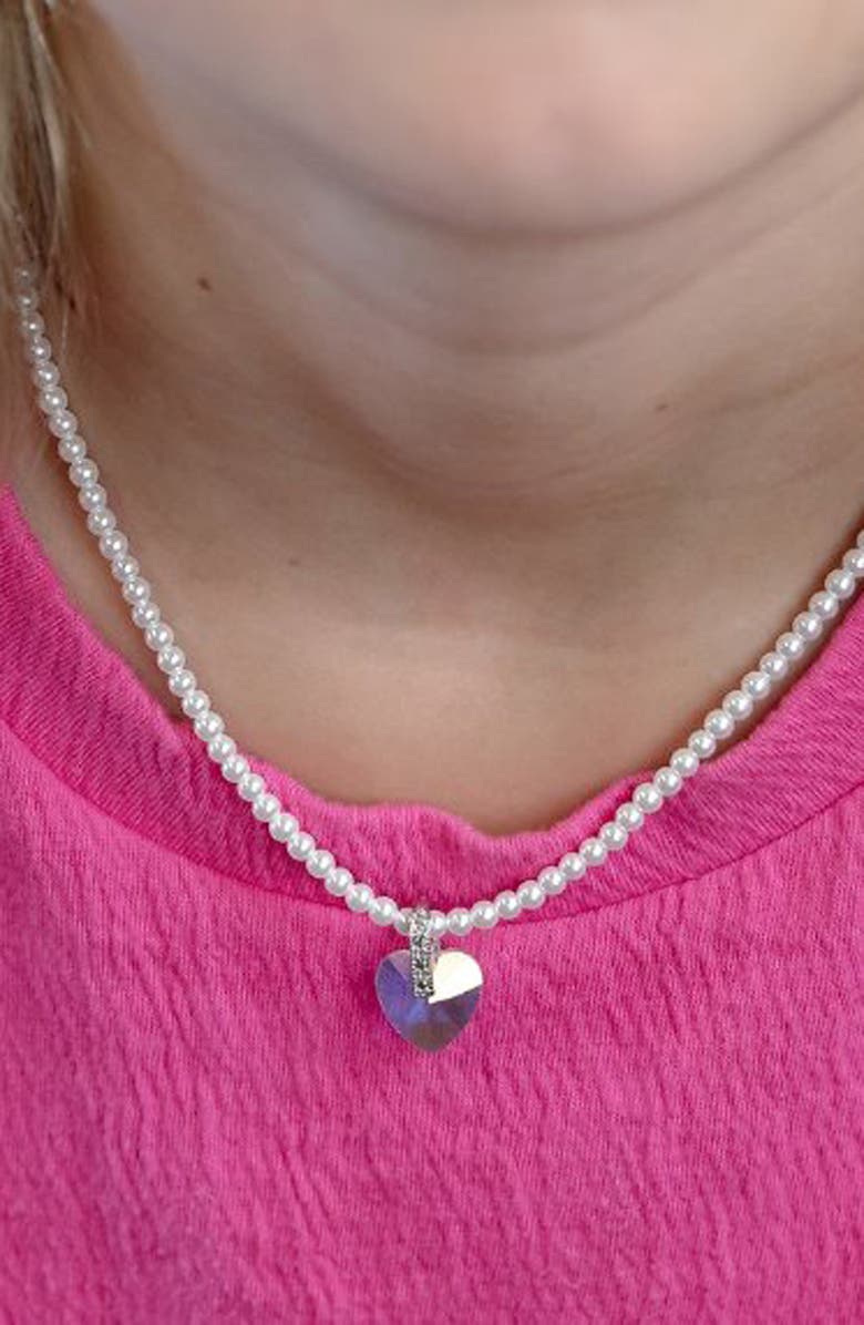 THE SIS KISS Enchanted Heart Charm, Alternate, color, Silver