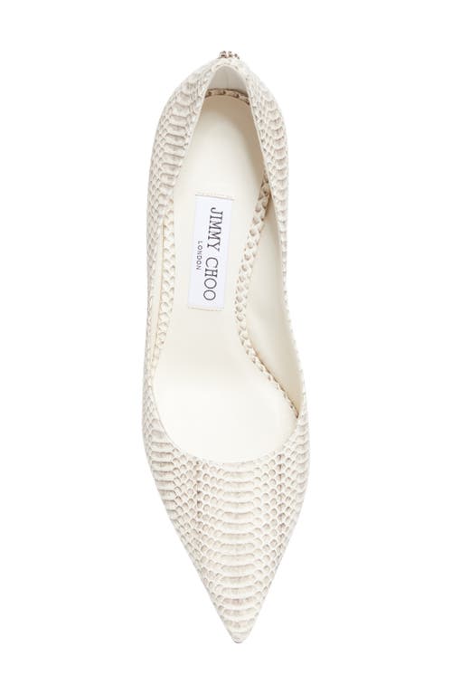 Jimmy Choo Pointed Toe Stiletto Heel Textured Pattern In Gray