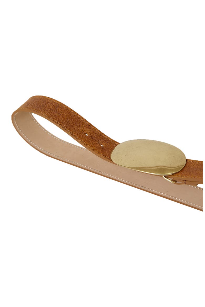 Myra Washed Leather Belt, Alternate, color, CAMEL BRASS