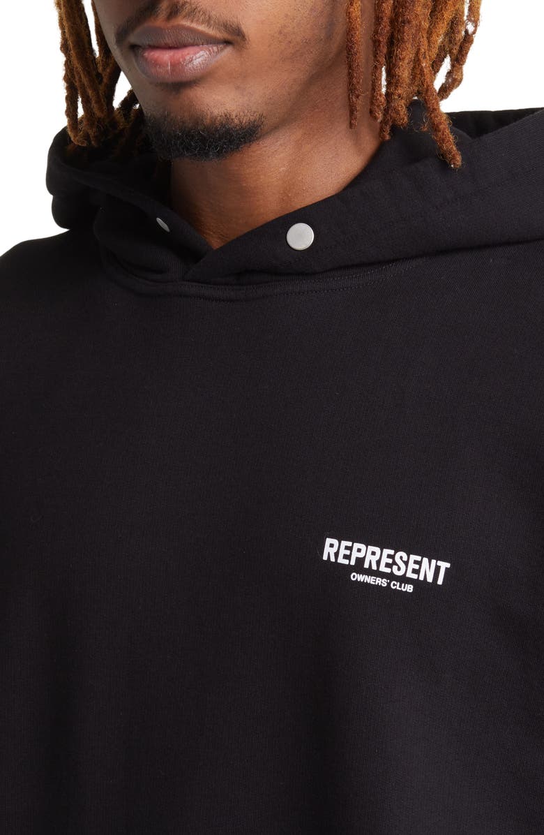 Represent Owners' Club Cotton Graphic Hoodie, Alternate, color, 