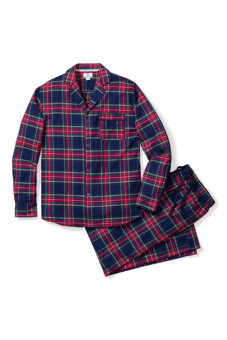 Windsor Tartan Pajamas, Main, color, NAVY