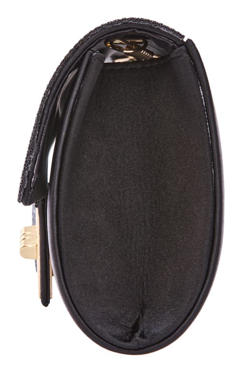 Lady Couture Chic Rhinestone & Satin Envelope Clutch