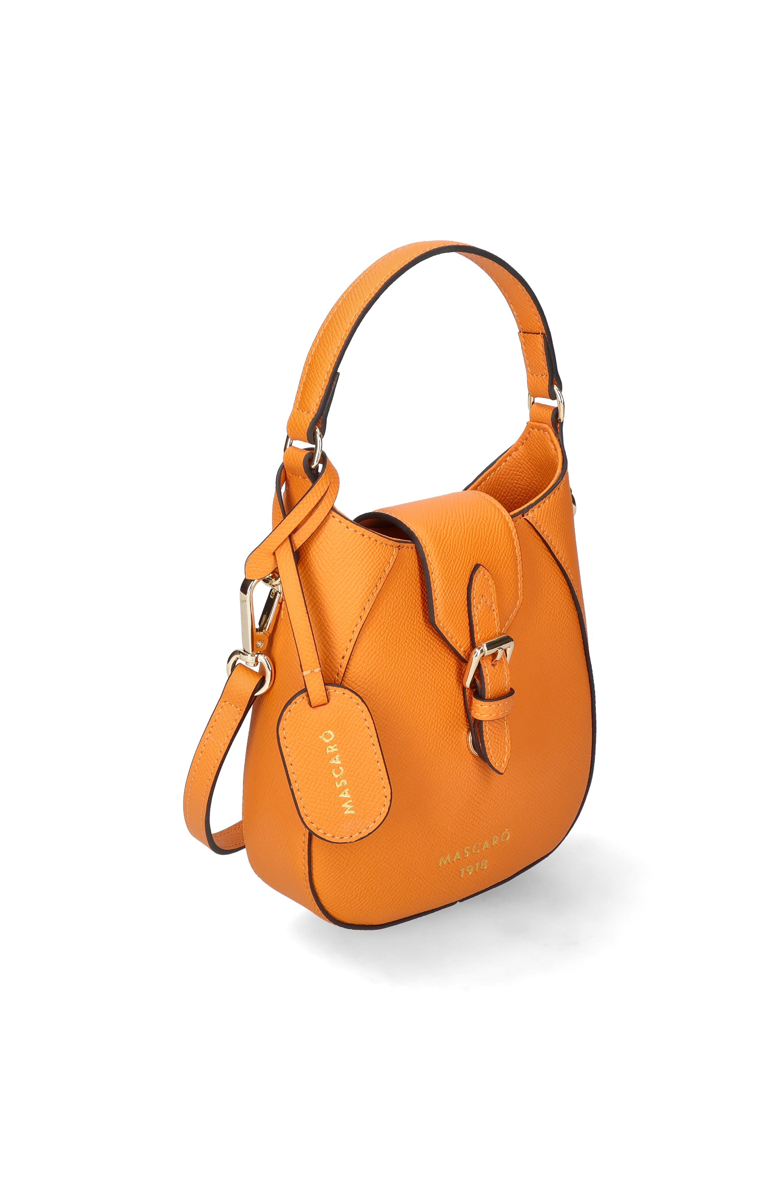 Small Duel Strap Stirrup Bag, Alternate, color, Orange