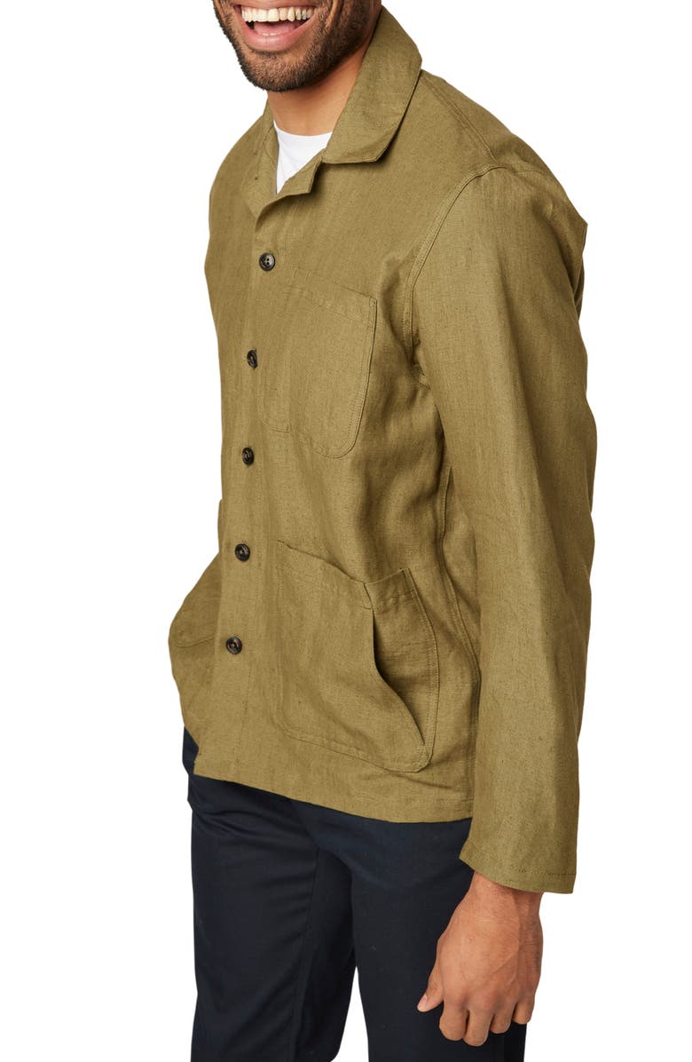 PEREGRINE Grange Regular Fit Linen Shacket, Alternate, color, 