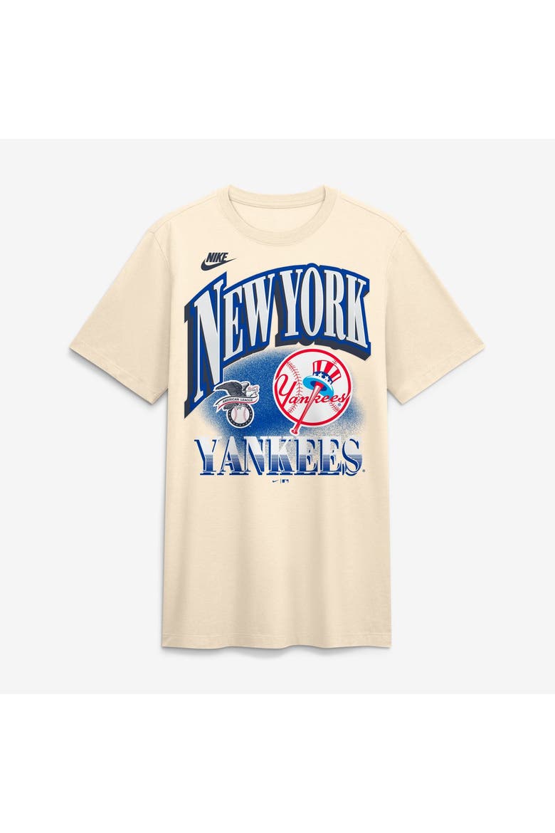 Men's Nike Natural New York Yankees Vintage Tri-Blend T-Shirt, Main, color, Natural