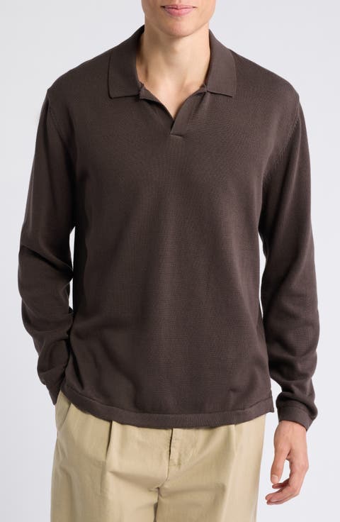 Lolo Organic Cotton Long Sleeve Sweater Polo