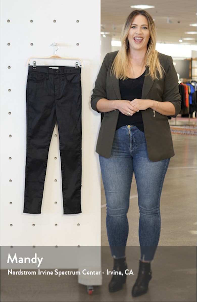 10 Coated Edition High Waist Skinny Jeans, sales video thumbnail