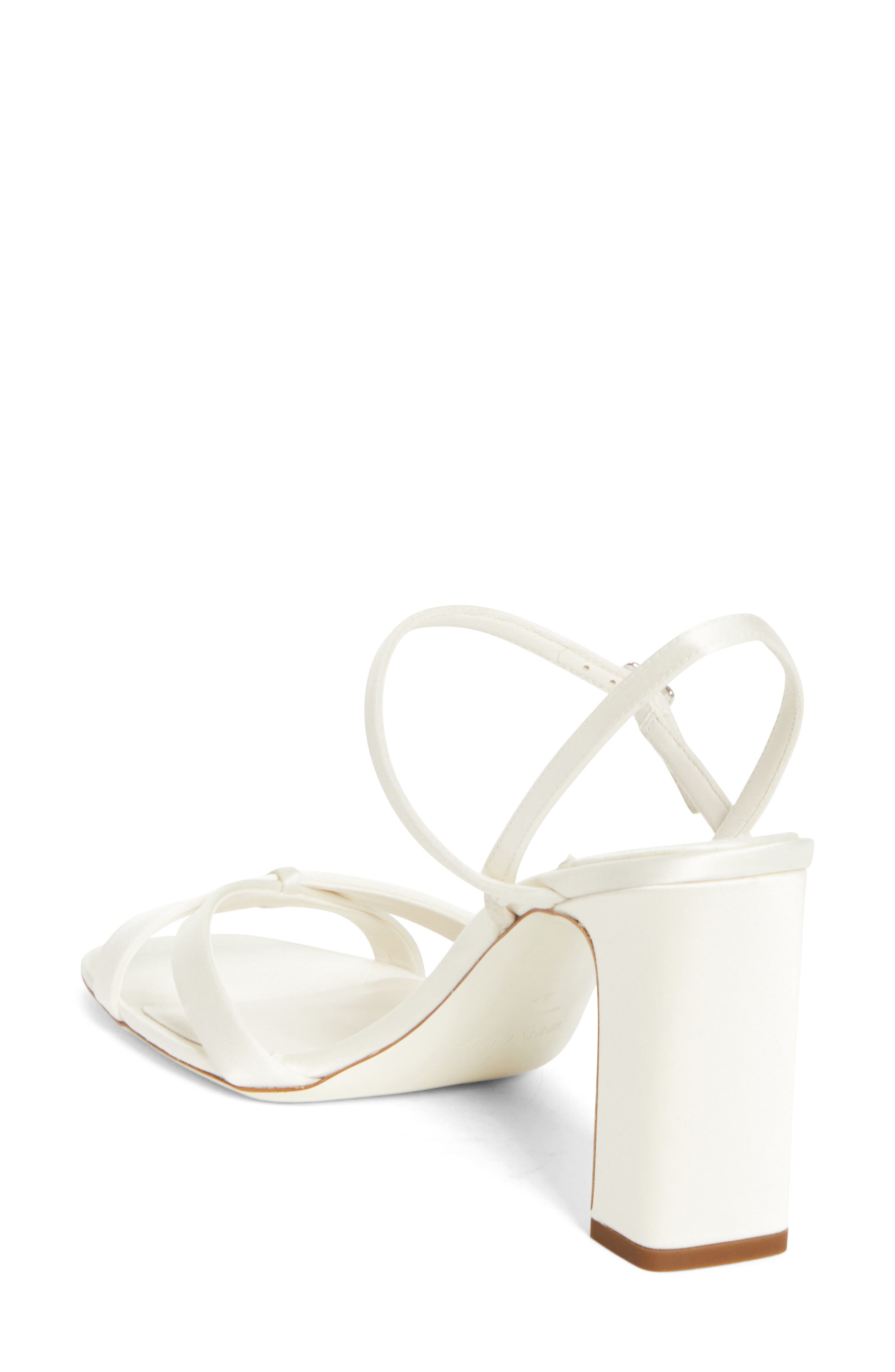 Jimmy Choo Elsy Crystal Buckle Sandal, Alternate, color, Ivory