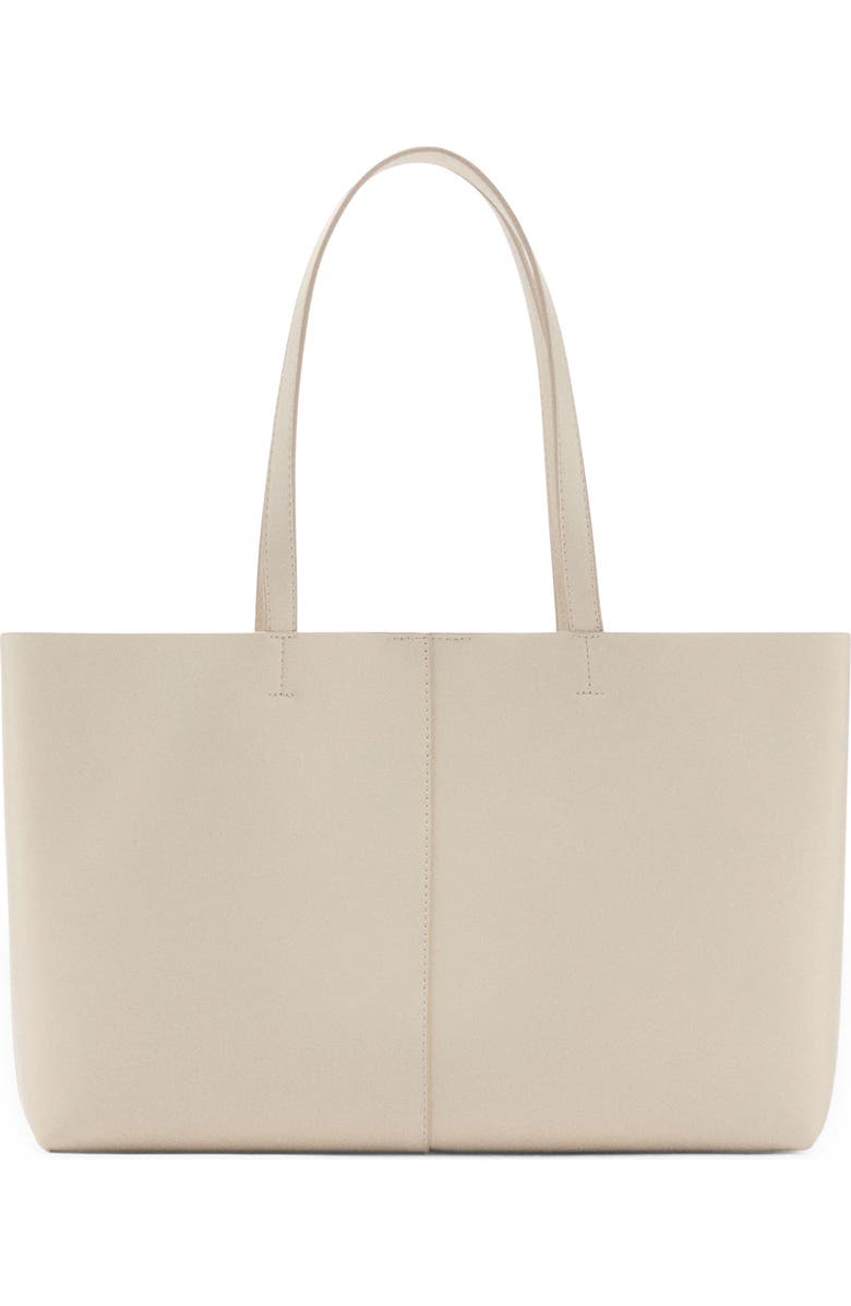 MANGO Faux Leather Shopper, Main, color,