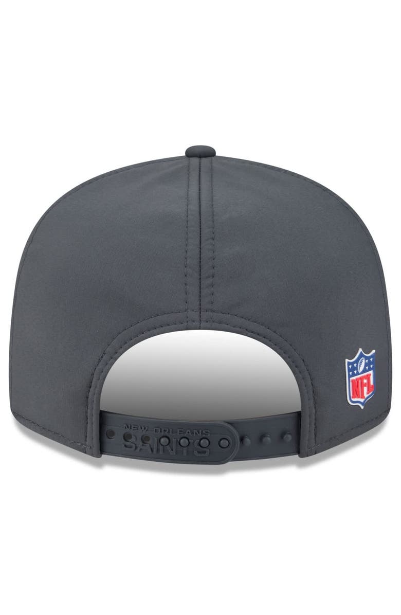New Era Men's New Era Charcoal New Orleans Saints 2025 Sideline Cold Weather Split Panel 9FIFTY Snapback Hat, Alternate, color, Charcoal