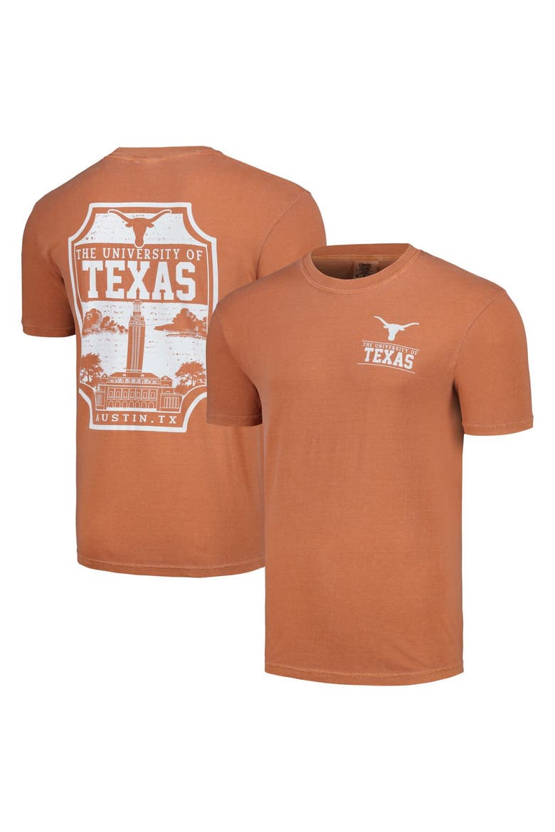 Men's Texas Orange Texas Longhorns Campus Badge Comfort Colors T-Shirt, Main, color, Burnt Orange