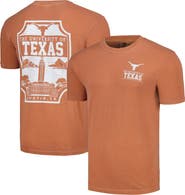 IMAGE ONE Men's Texas Orange Texas Longhorns Campus Badge Comfort Colors T-Shirt