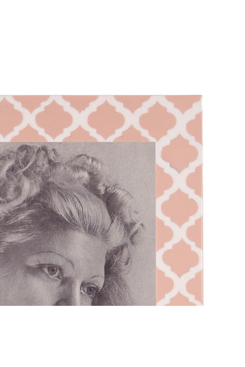 5x7 Harlean Moroccan Tile Photo Frame, Alternate, color, Pink