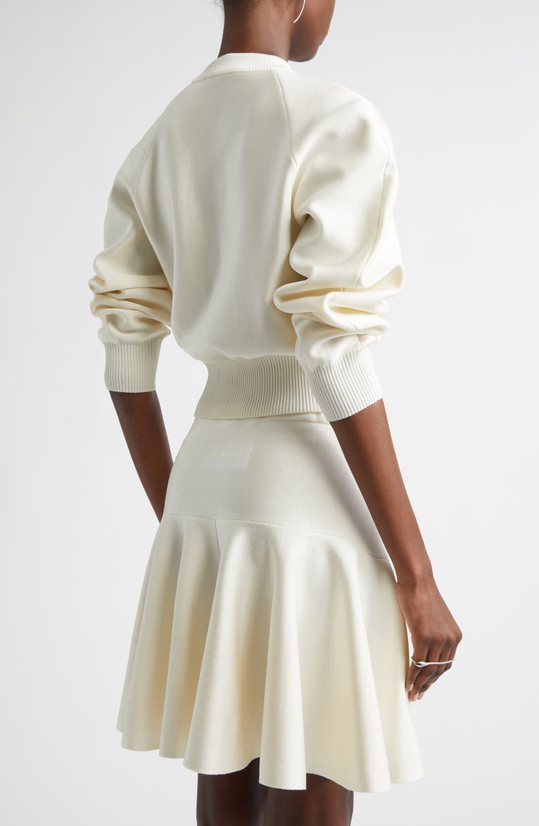 Givenchy Raglan Sleeve Cocoon Crewneck Sweater, Alternate, color, Ivory