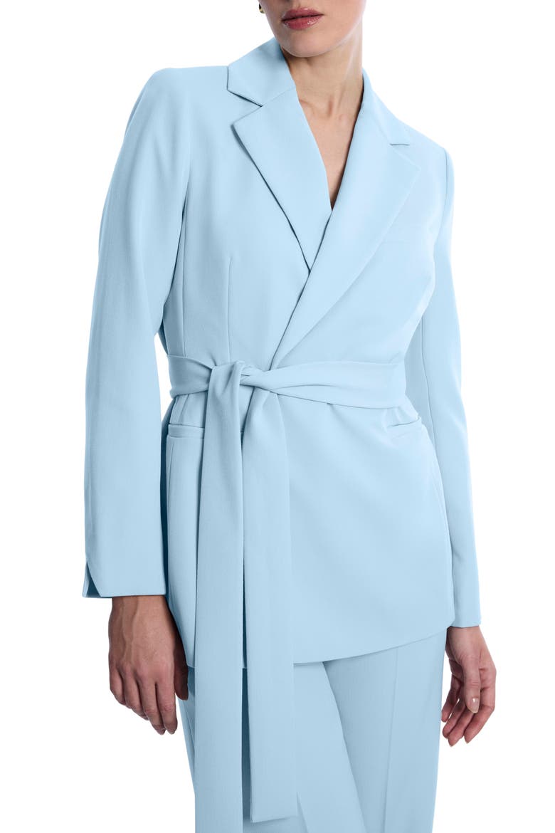 Belted Tailored Jacket, Main, color, SEAFOAM