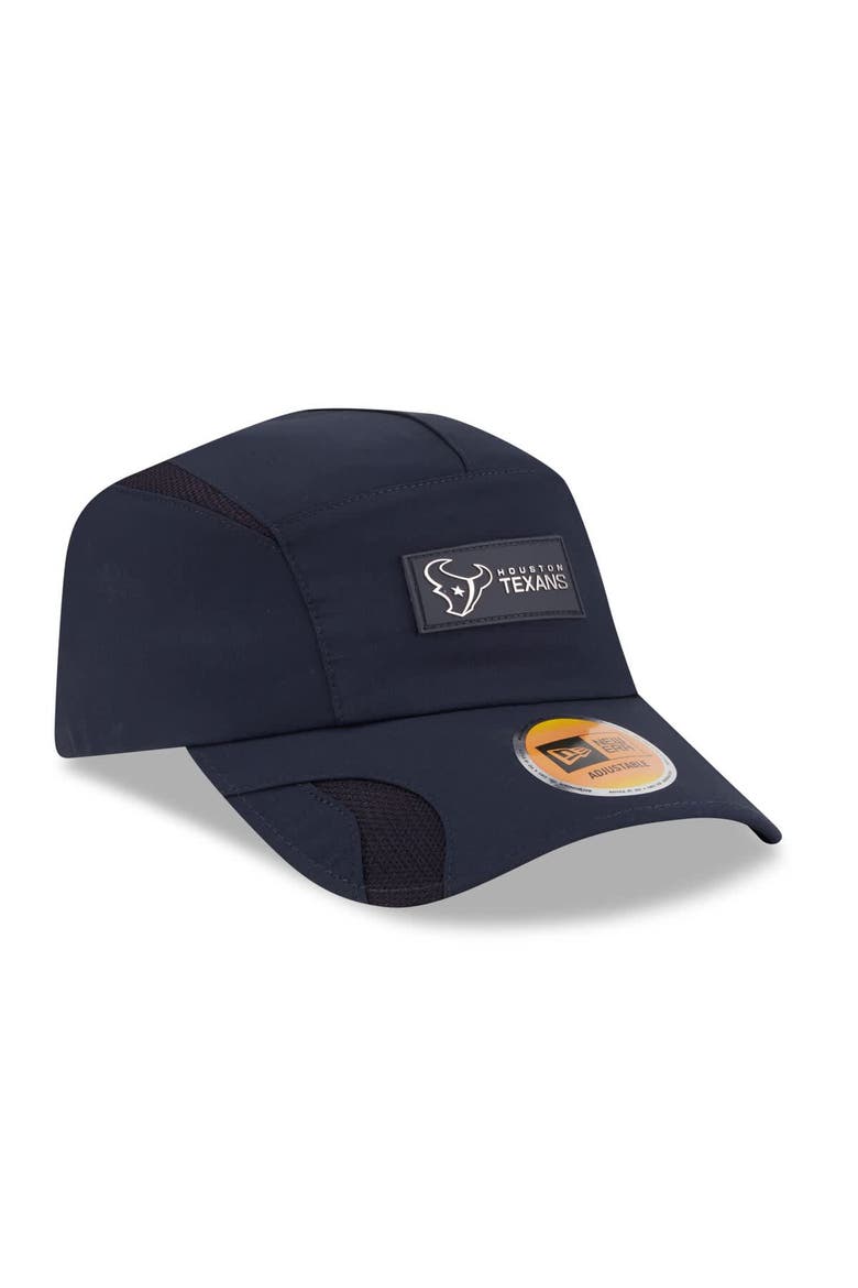 Men's New Era Navy Houston Texans 2025 Sideline  Runner Adjustable Hat, Alternate, color, Navy
