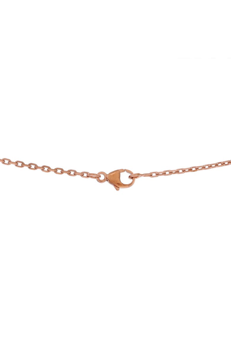 Pop H Pendant Chain Necklace Metal and Enamel Mini, Alternate, color, Neutral