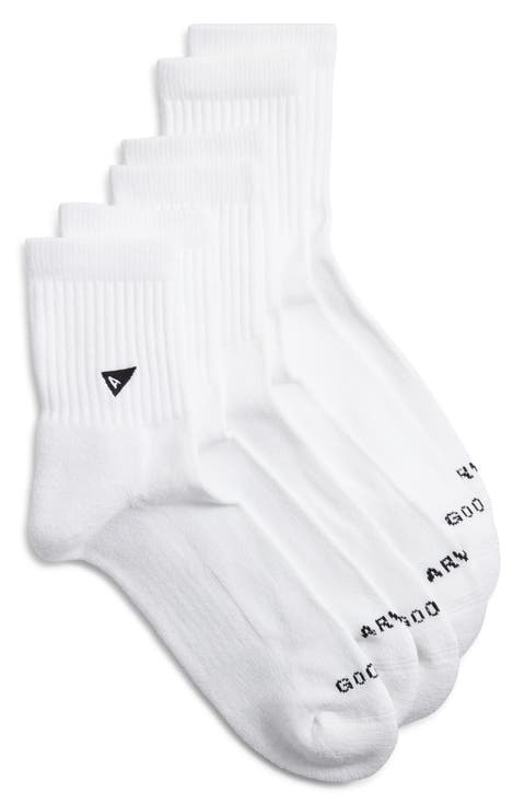 Assorted 3-Pack Quarter Crew Socks