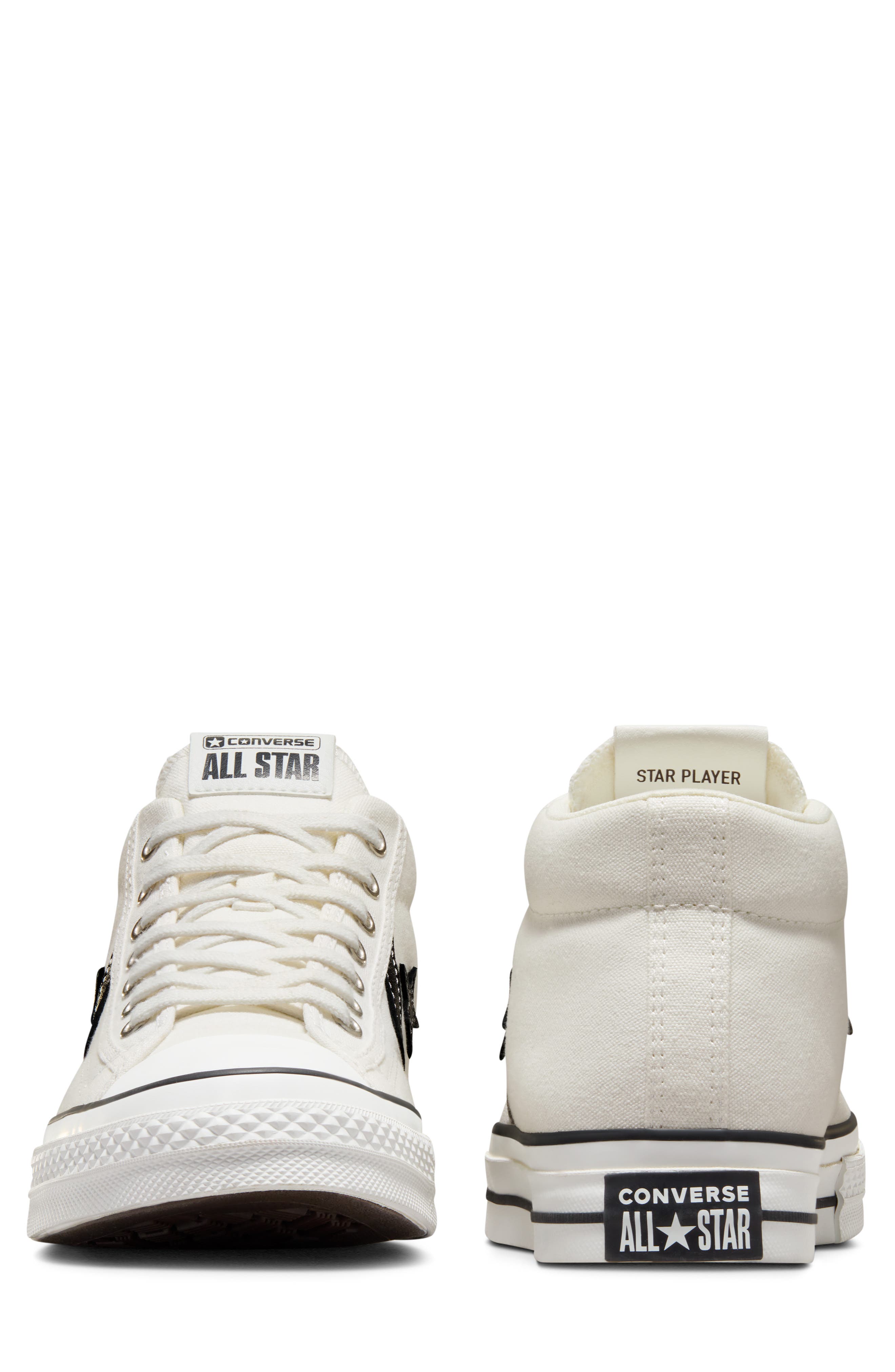 Converse All Star<sup>®</sup> Star Player 76 Mid Top Sneaker, Alternate, color, Vintage White/ Black/ Egret