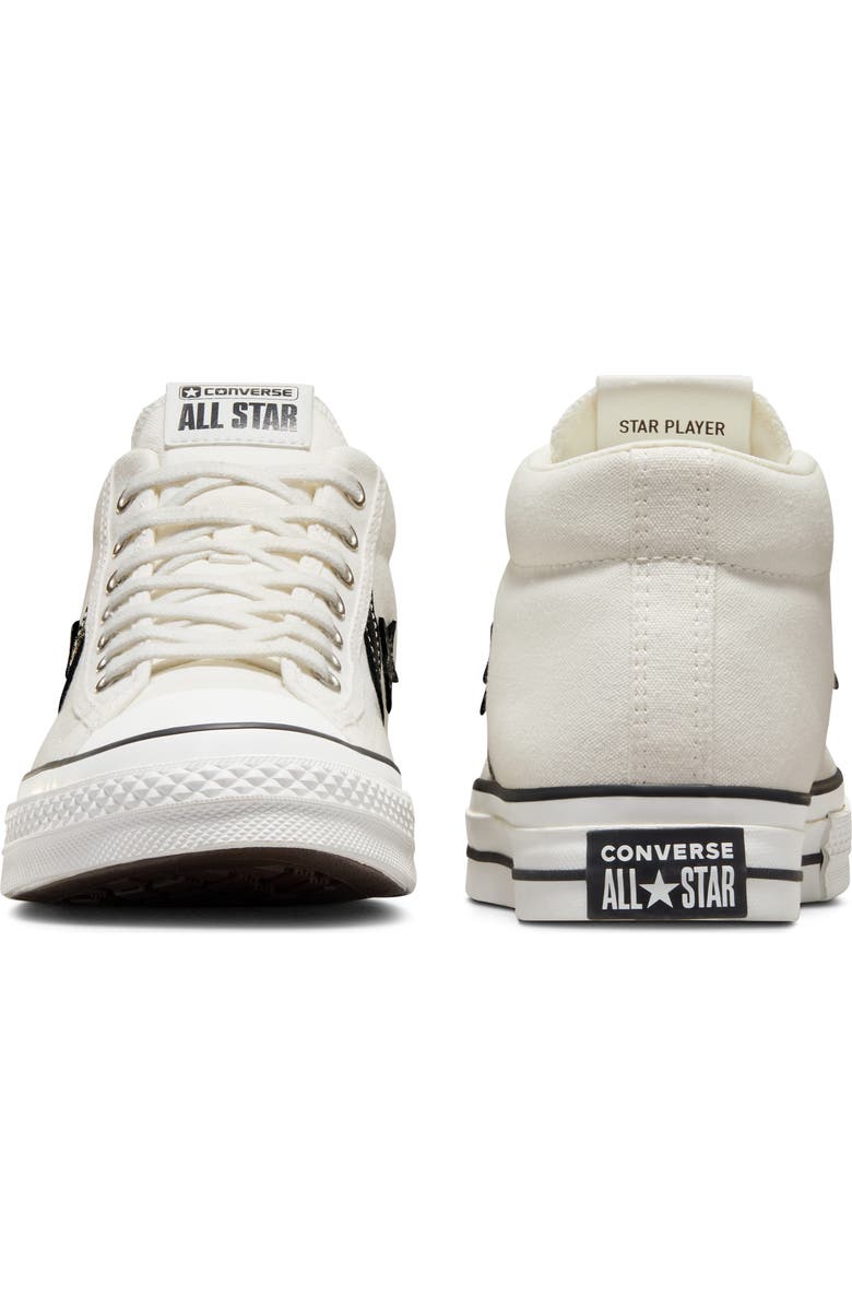 Converse All Star<sup>®</sup> Star Player 76 Mid Top Sneaker, Alternate, color, Vintage White/ Black/ Egret