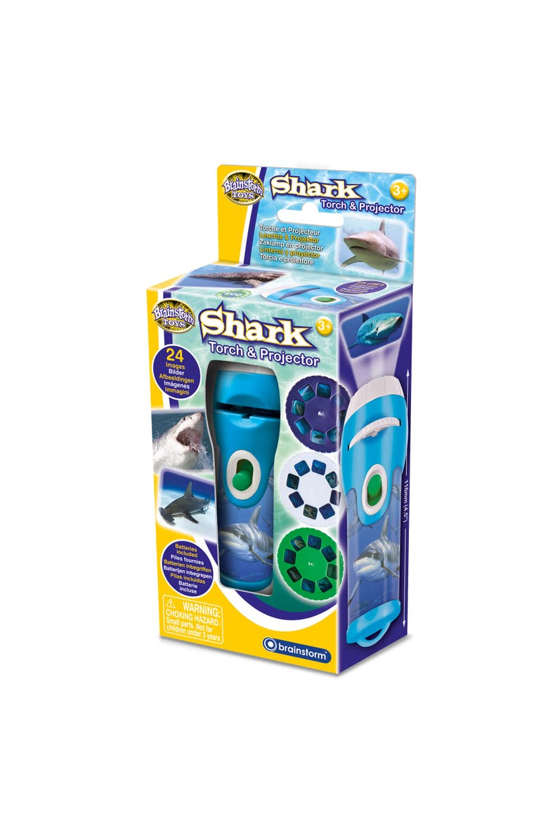 Brainstorm Toys Shark Torch & Projector Ages 3+, Main, color, Multicolored