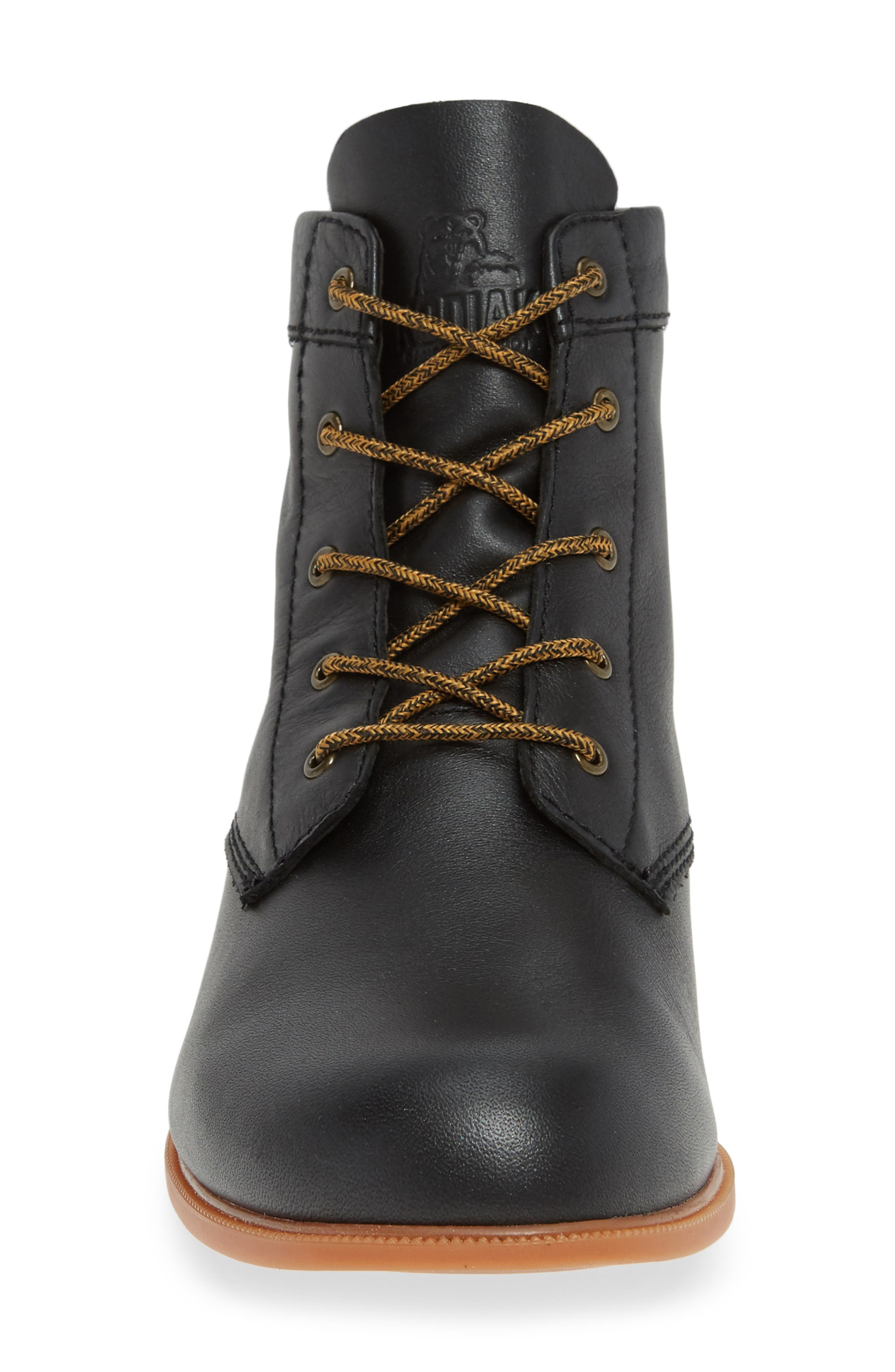 Original Low Rider Lace-Up Bootie, Alternate, color, BLACK LEATHER