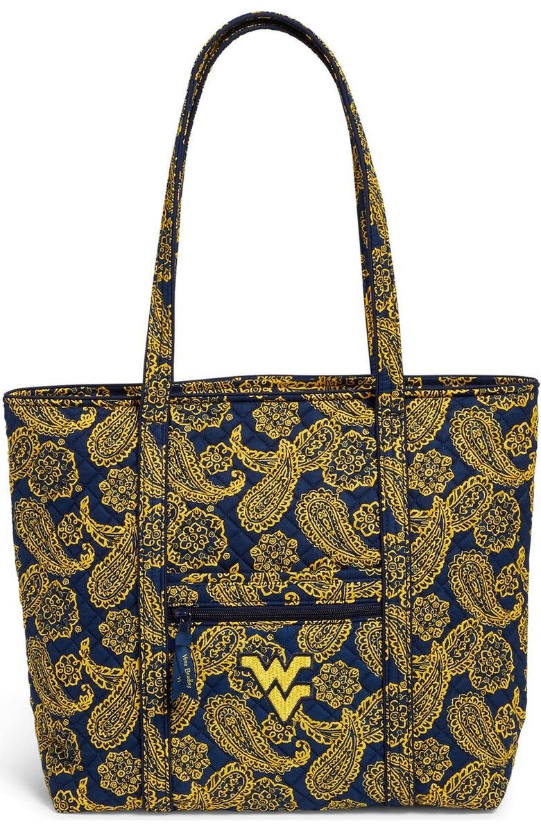 VERA BRADLEY Women's Vera Bradley West Virginia Mountaineers Iconic Bandana Tote Bag, Main, color,