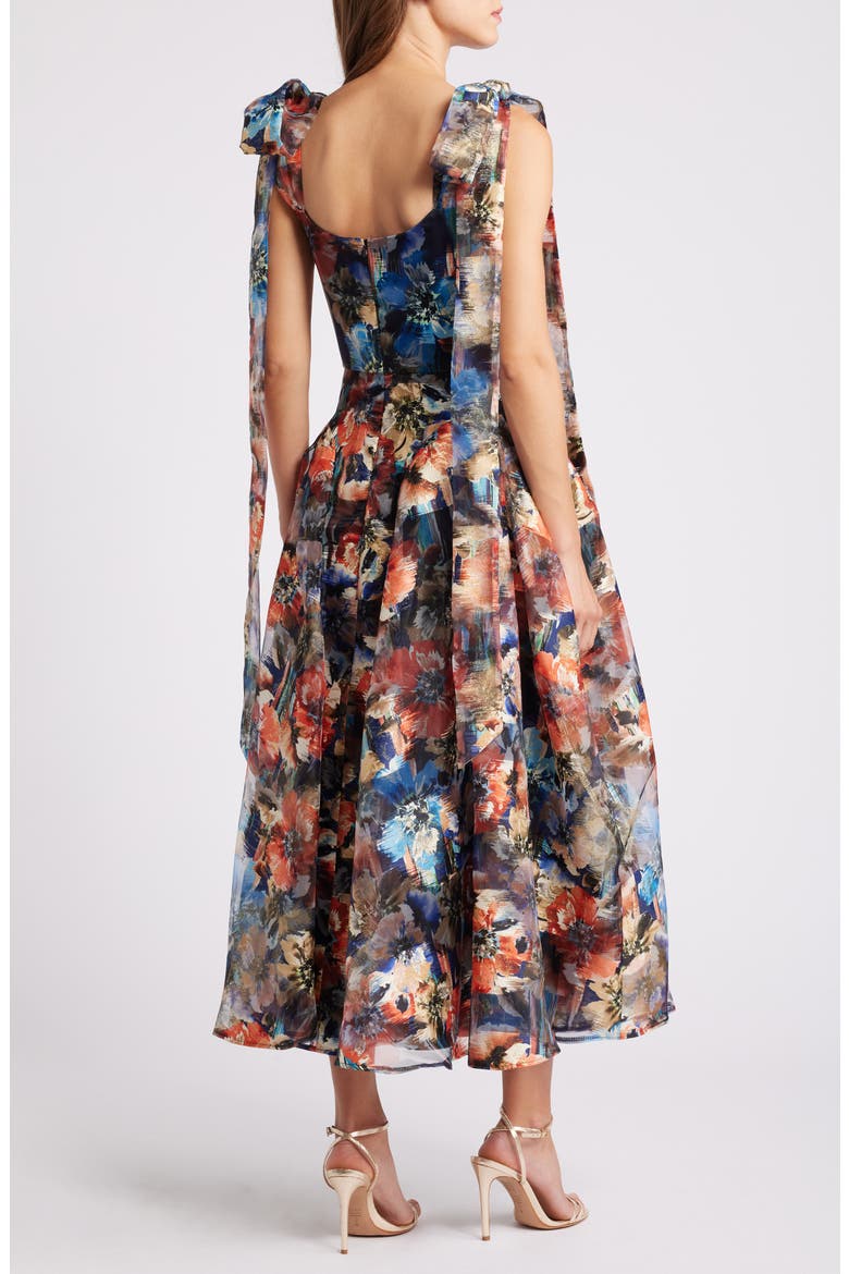 Leila Metallic Cocktail Dress, Alternate, color, SOLAR SPARKLE