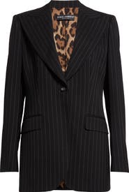 Dolce&Gabbana Pinstripe Stretch Virgin Wool Jacket