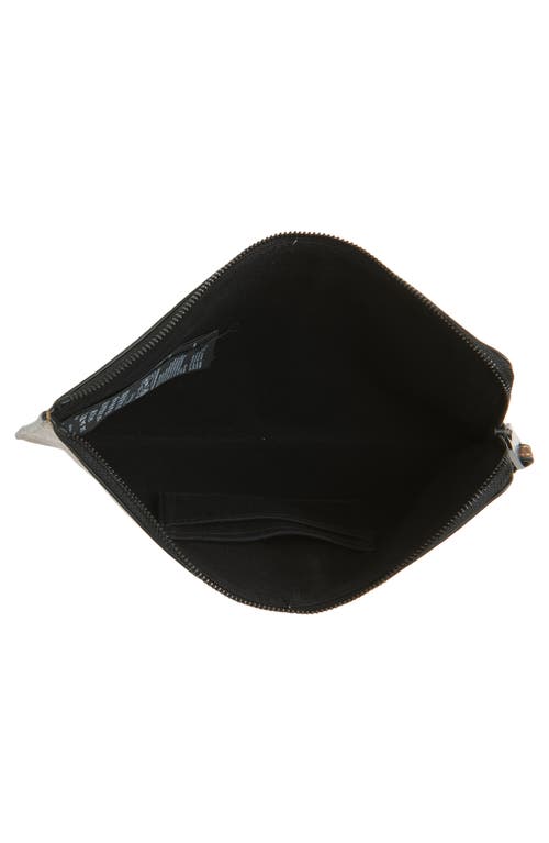 Allsaints Large Joshi Leather Wristlet Clutch