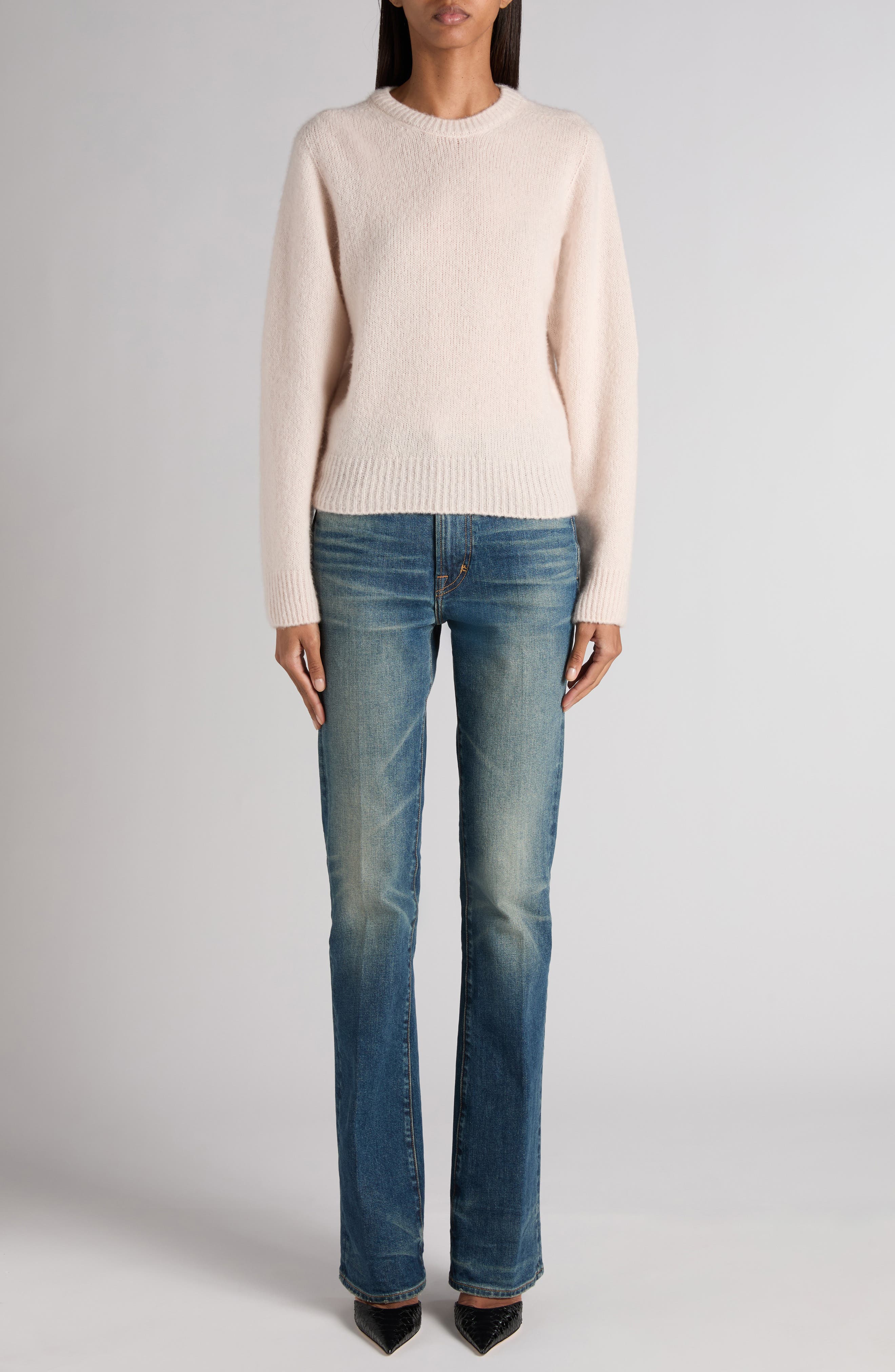 Stonewashed Bootcut Jeans - image 2