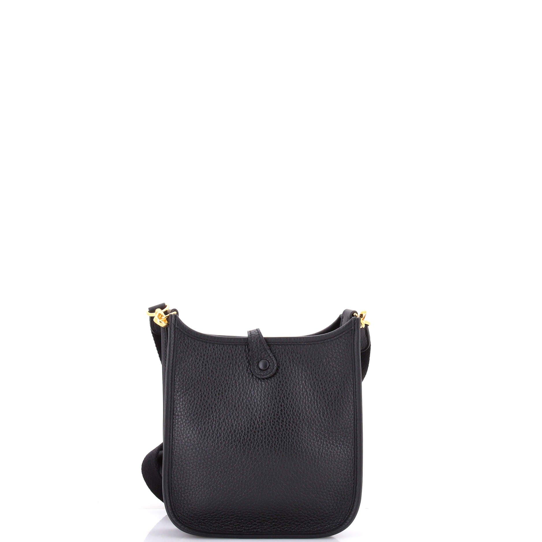 Pre-Owned Hermes Evelyne Bag Gen III Clemence TPM, Alternate, color, Noir