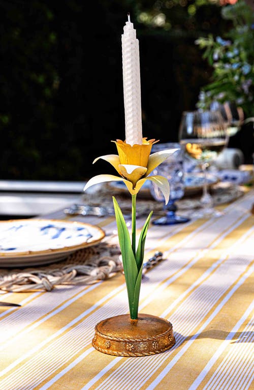 Juliska Meadow Walk Daffodil 9 Candlestick In Yellow