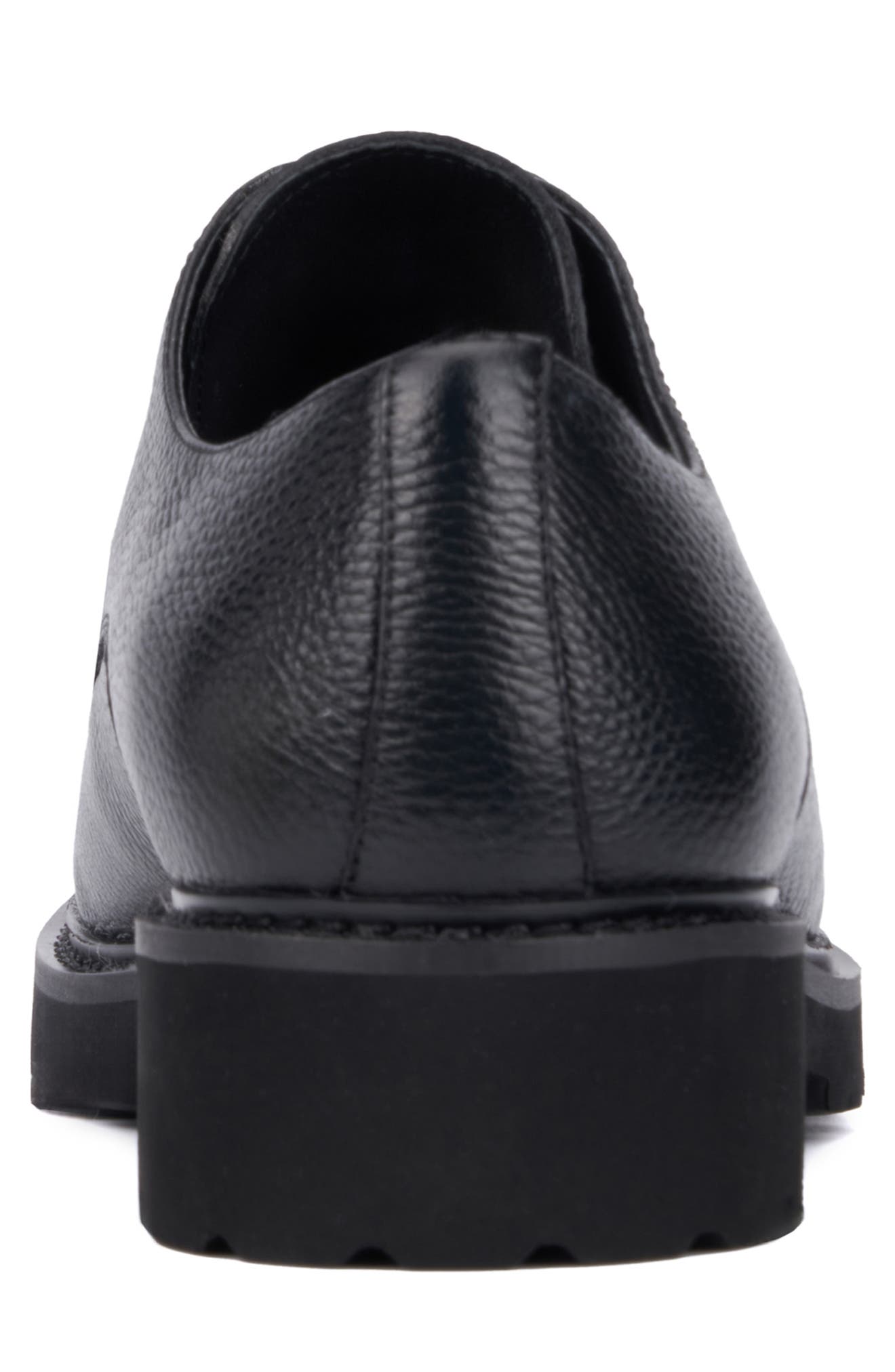 VINTAGE FOUNDRY Bennett Moc Toe Derby, Alternate, color, Black